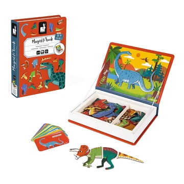 Janod - Juego magnético interactivo MAGNETIBOOK dinosaurios