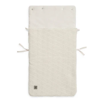 Jollein - Saco para silla de coche RIVER KNIT 42x82 cm Cream White