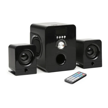 Juego de altavoces con subwoofer 5en1 11W/5V + mando a distancia