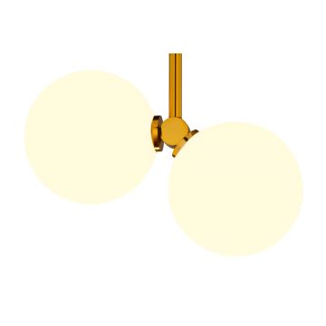 Jupiter 1918 - Lámpara colgante LUNA 2xG9/40W/230V latón/negro