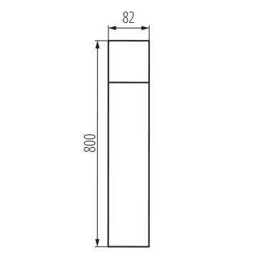 Kanlux 29013 - Lámpara de exterior VADRA 1xE27/20W/230V IP44