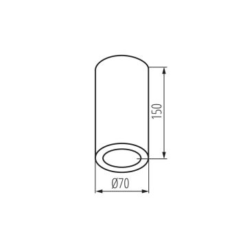 Foco de baño AQILO 1xE14/10W/230V IP65 blanco