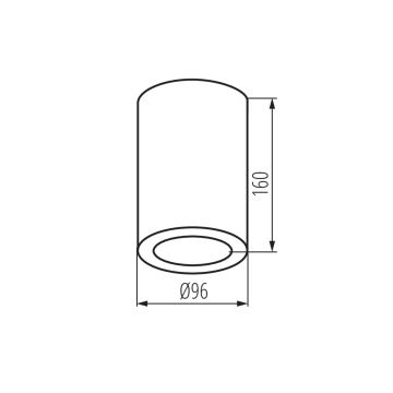 Foco de baño AQILO 1xE27/20W/230V IP65 antracita