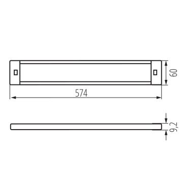 Iluminación LED regulable para muebles con sensor de movimiento DAXA LED/9W/24V 3000/4000/5500K