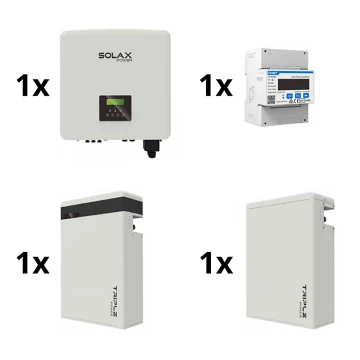 Kit solar: 15kW inversor SOLAX 3f + batería TRIPLE Power 11,6 kWh + contador de electricidad 3f