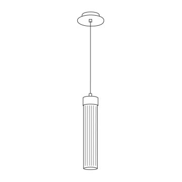 Kolarz 6009.30130 - Lámpara colgante de cable RAGGIO 1xE14/25W/230V oro 24K