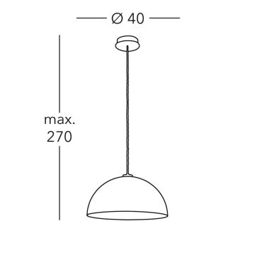 Kolarz A1339.31.Co.VinAu/40- Lámpara de araña en cadena CULT 1xE27/100W/230V d. 40 cm dorado