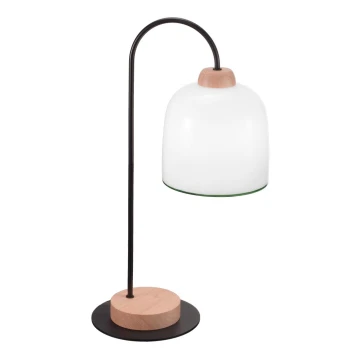 Kolarz A1352.71.G - Lámpara de mesa NONNA 1xE27/60W/230V roble/blanco/verde