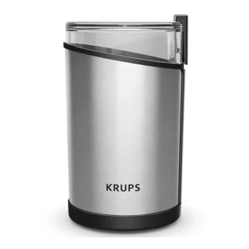 Krups - Molinillo eléctrico de café en grano 85g FAST-TOUCH 200W/230V cromo