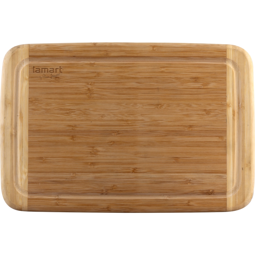 Lamart - Tabla de cortar de cocina 26x16 cm bambú