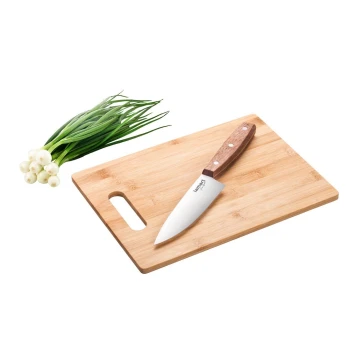 Lamart - Tabla de cortar de cocina 30x22 cm + cuchillo