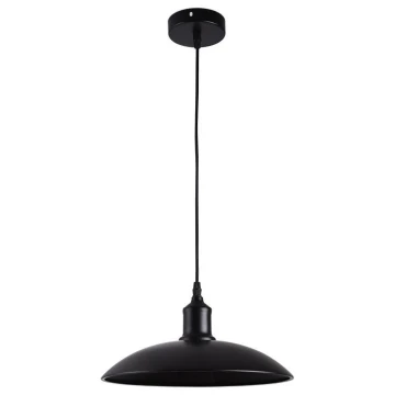 Lámpara colgante 1xE27/60W/230V diá. 29 cm negro