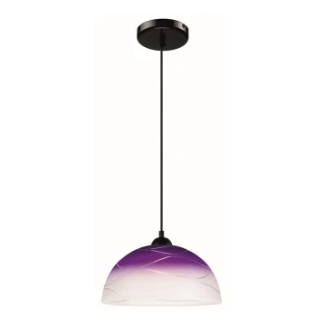 Lámpara colgante 1xE27/60W/230V púrpura