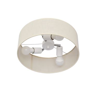 Lámpara colgante ALBA 3xE27/60W/230V color crema