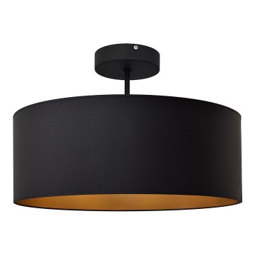 Lámpara colgante ALBA 3xE27/60W/230V negro/dorado