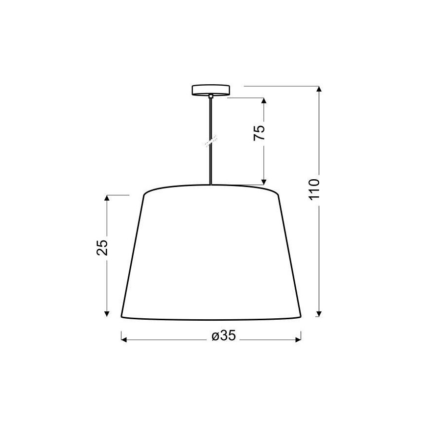 Lámpara colgante AMERICANO 1xE27/60W/230V