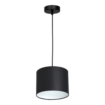 Lámpara colgante ARDEN 1xE27/60W/230V diá. 18 cm negro/blanco