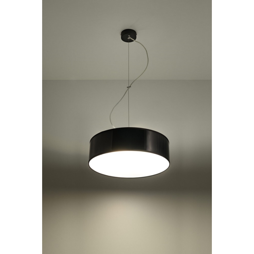 Lámpara colgante ARENA 35 2xE27/60W/230V negro