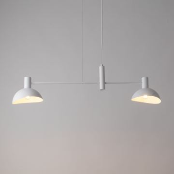 Lámpara colgante ARTIS 2xE14/40W/230V blanco