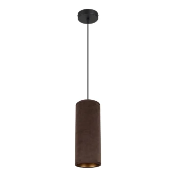 Lámpara colgante AVALO 1xE27/60W/230V marrón