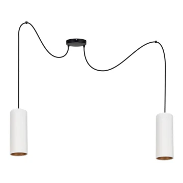 Lámpara colgante AVALO 2xE27/60W/230V blanco