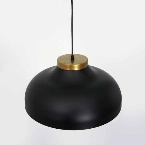 Lámpara colgante BASCA 1xE27/60W/230V negro/dorado