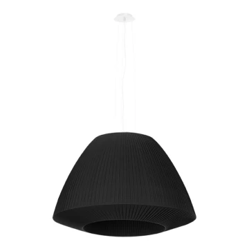 Lámpara colgante BELLA 3xE27/60W/230V diámetro 60 cm negro