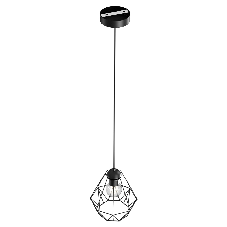 Lámpara colgante BERGEN 1xE27/60W/230V negro