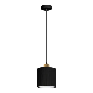 Lámpara colgante BIZO 1xE27/60W/230V negro/dorado