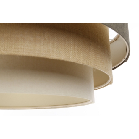 Lámpara colgante BOHO TRINITI 1xE27/60W/230V gris/beige/color crema