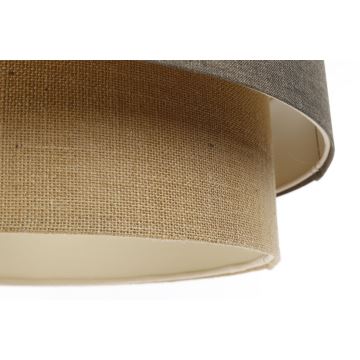 Lámpara colgante BOHO TRINITI 1xE27/60W/230V gris/beige