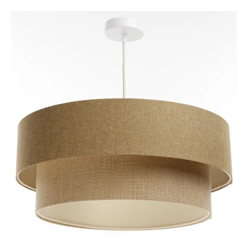 Lámpara colgante BOHO TRINITI 1xE27/60W/230V marrón/beige