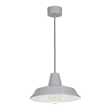 Lámpara colgante CLASS 1xE27/60W/230V gris