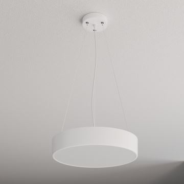 Lámpara colgante CLEO 3xE27/24W/230V diá. 40 cm blanco IP54
