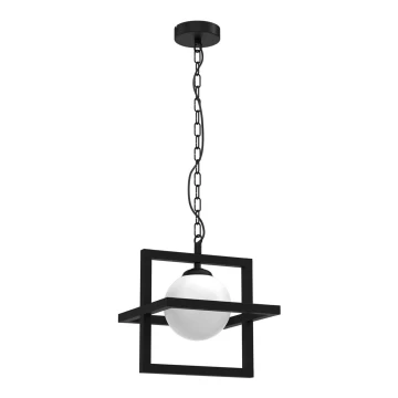 Lámpara colgante con cadena DIEGO 1xE14/40W/230V negro