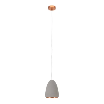 Lámpara colgante CONCRETE 1xGU10/5W/230V gris/cobre