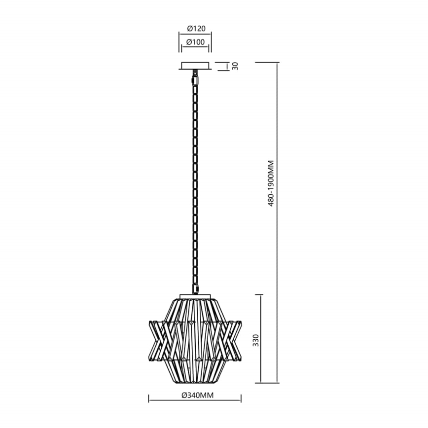 Lámpara colgante de cristal CROWN 4xE14/40W/230V dorado