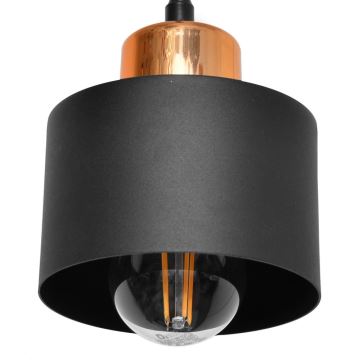 Lámpara colgante EDISON 2xE27/60W/230V