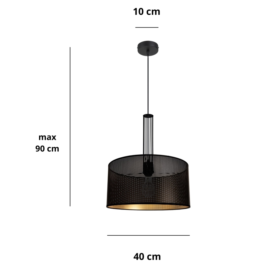 Lámpara colgante ELIS 1xE27/60W/230V diá. 40 cm