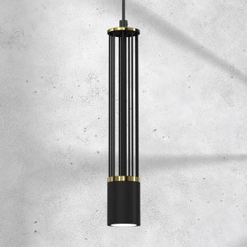 Lámpara colgante ESTILO 1xGU10/40W/230V negro