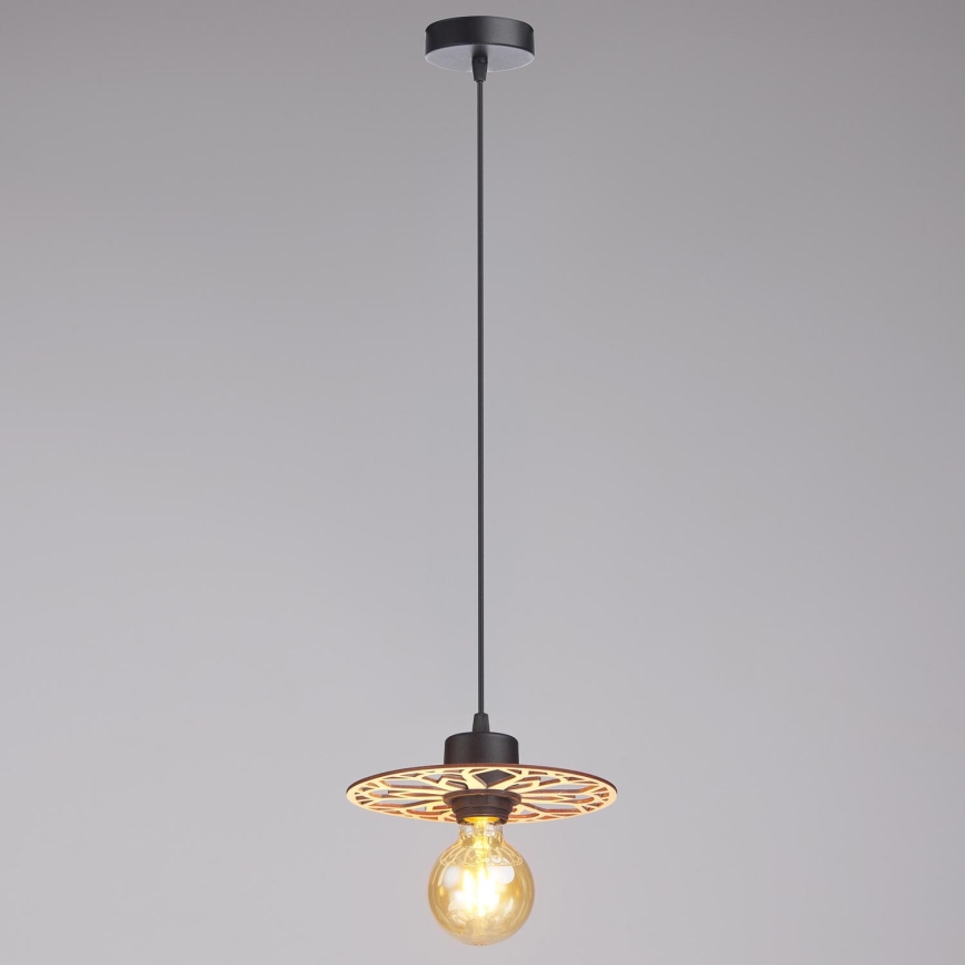Lámpara colgante FALCO 1xE27/60W/230V diá. 20 cm beige