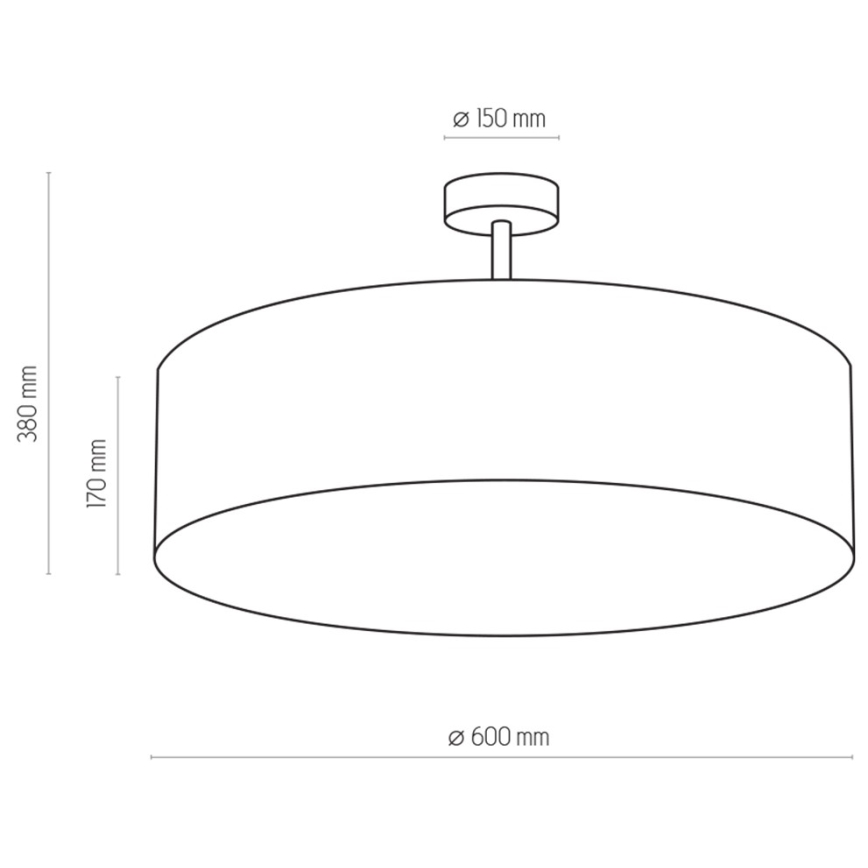 Lámpara colgante FILIPPO 4xE27/60W/230V