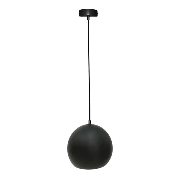 Lámpara colgante FLEN 1xE27/40W/230V diá. 20 cm negro