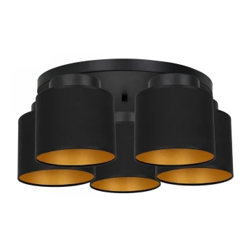 Lámpara colgante FRODI 5xE27/60W/230V negro