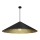 Lámpara colgante FUJI 1xE27/60W/230V diá. 90 cm negro/dorado
