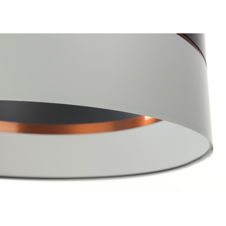 Lámpara colgante GLAM HOME 1xE27/60W/230V diámetro 40 cm negro/gris