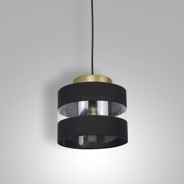 Lámpara colgante HAVARD 1xE27/60W/230V negro/cobre