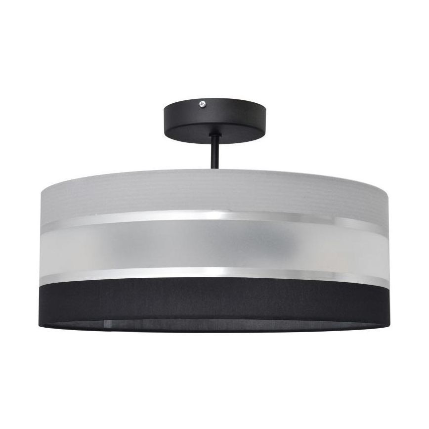 Lámpara colgante HELEN 3xE27/60W/230V negro/gris/cromo brillante