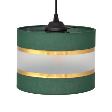 Lámpara colgante HELEN 4xE27/60W/230V verde/dorado