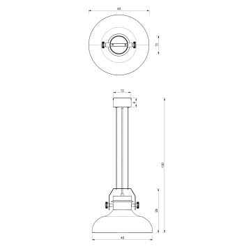 Lámpara colgante HELSING 1xE27/60W/230V dorado